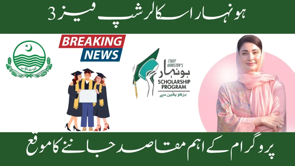 The main objectives of the Honhaar Scholarship program