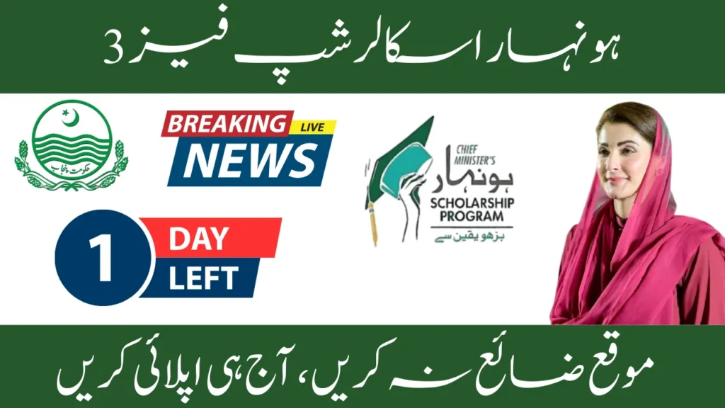 Only One Day Left: Apply for Honhaar Scholarship Phase 3 Before 30 September