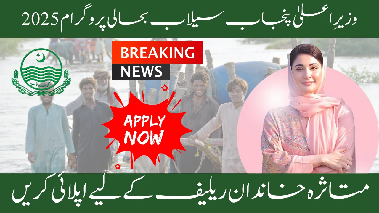How to Apply for the Wazir-e-Aala Punjab Sailab Bahali Program 2025