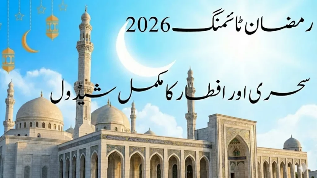 Ramzan Timing 2026 – Sehr o Iftar Schedule