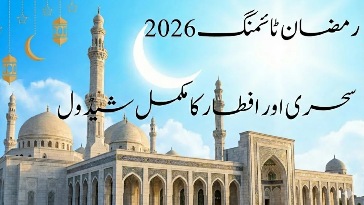 Ramzan Timing 2026 – Sehr o Iftar Schedule